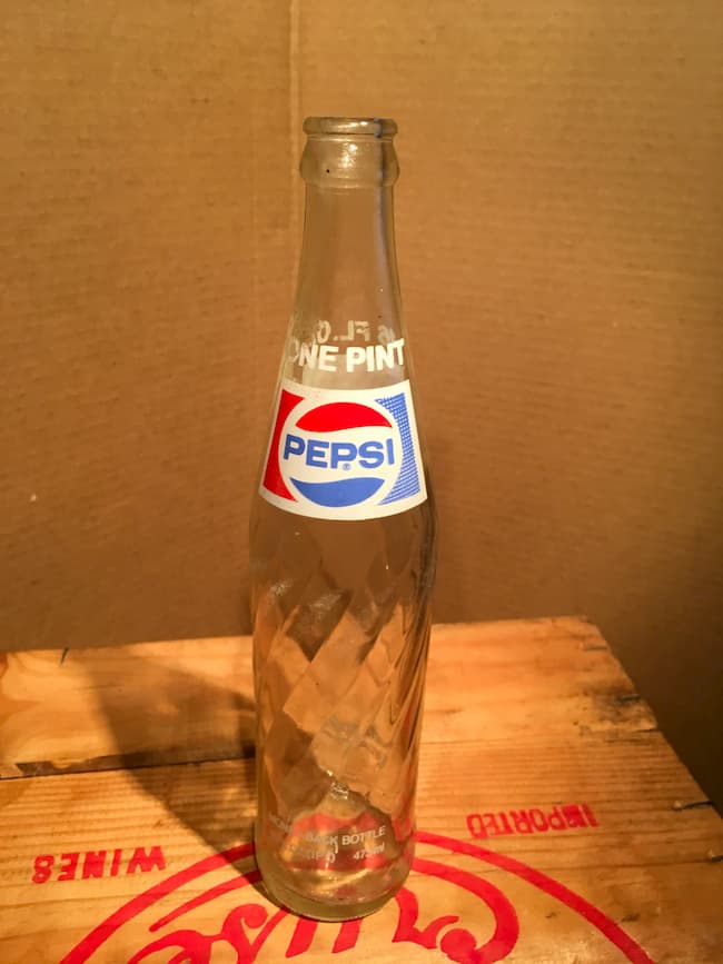 View more about Vintage 16 oz Pepsi pop bottle